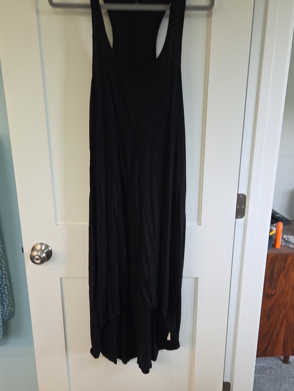 J. Crew Black Sleeveless High-Low Dress